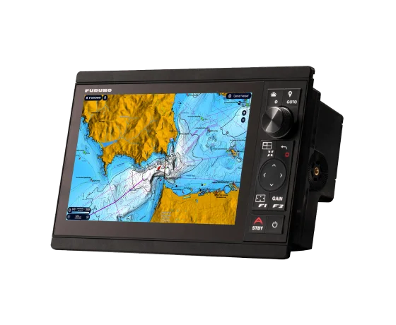 NavNet TZT10X displaying navigation charts - Advanced Touchscreen Interface