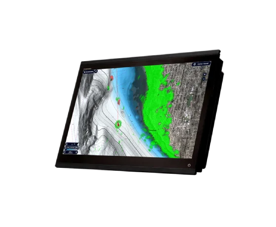 NavNet TZT24X displaying navigation charts - Advanced Touchscreen Interface